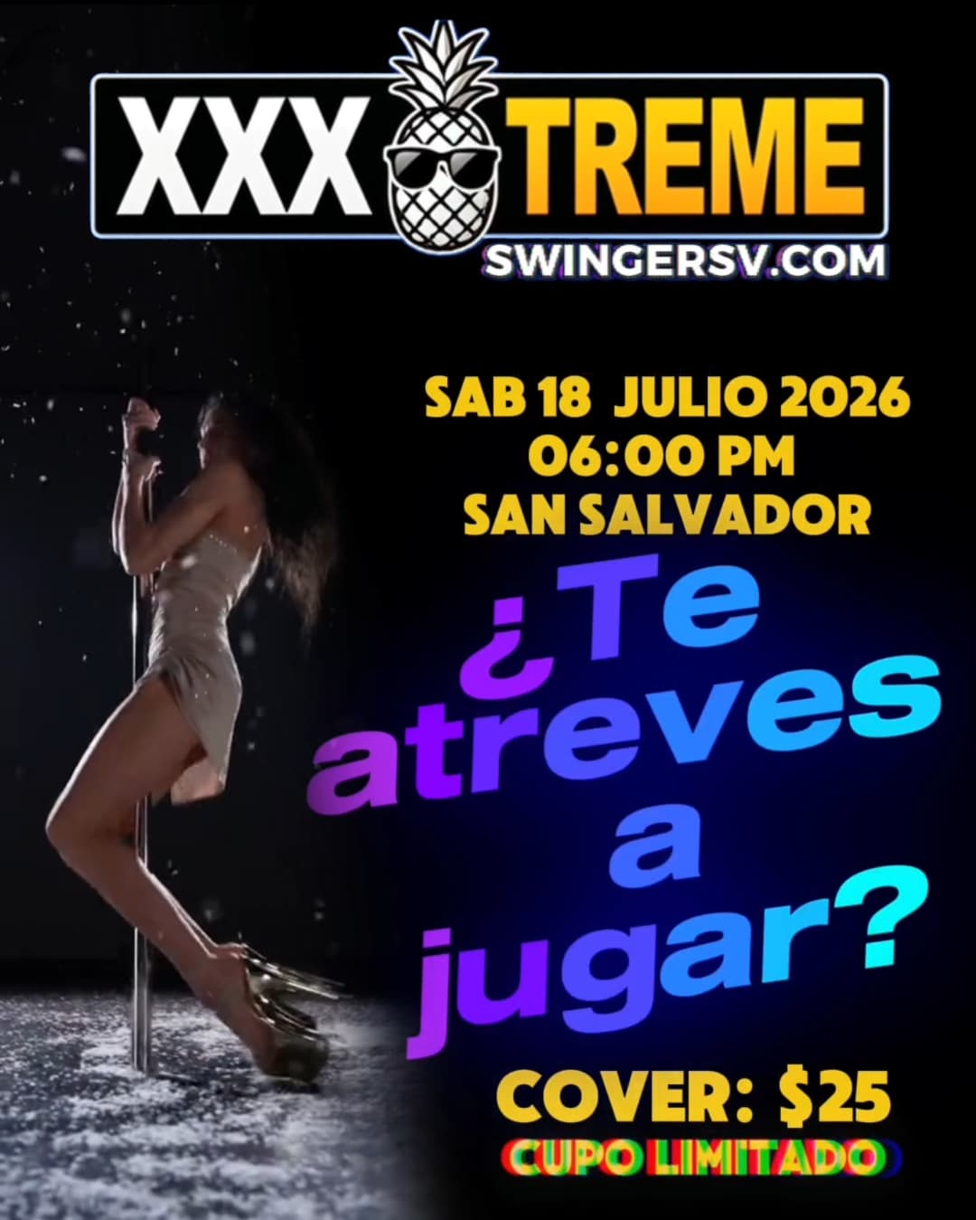 Afiche XXXtreme: ¿Te atreves a jugar? — SwingerSV